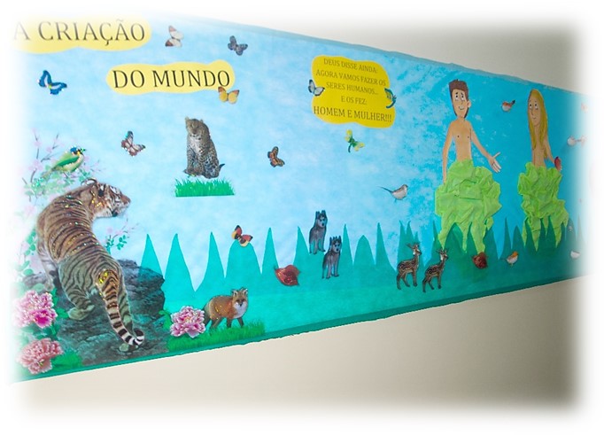 Decoração nos corredores